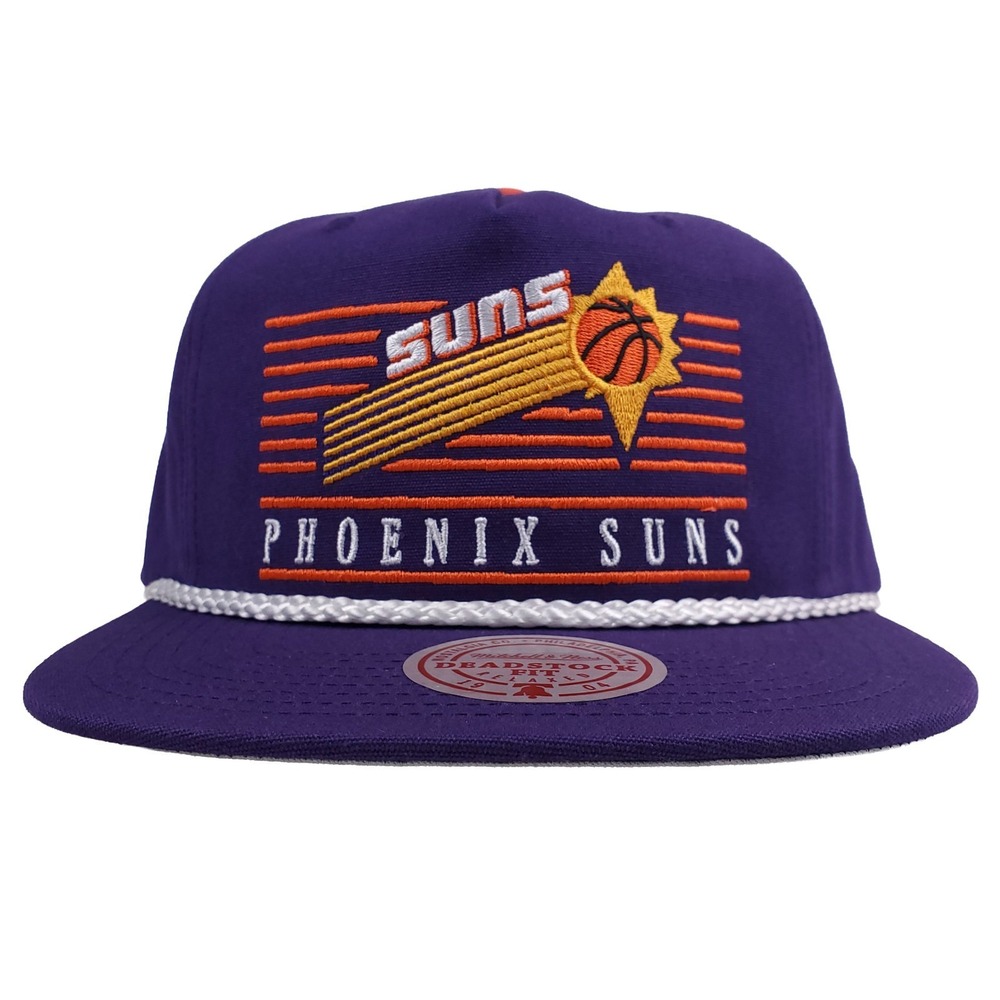 Phoenix Suns Mitchell & Ness NBA Deadstock Fit Snapback Hat Cap 3D Logo Rope NWT